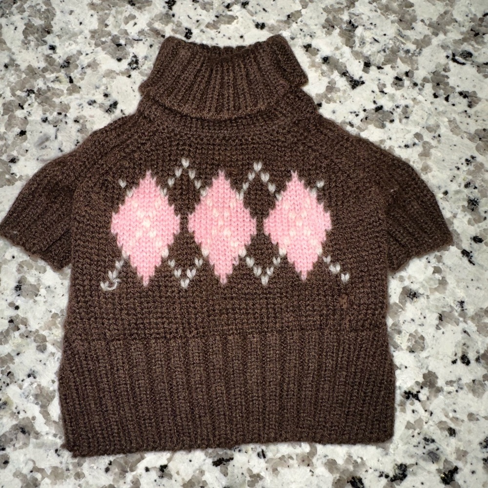 Argyle Dog Sweater